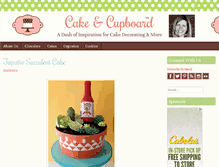 Tablet Screenshot of cakecupboard.com